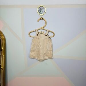Beige Corduroy Baby Overall dress